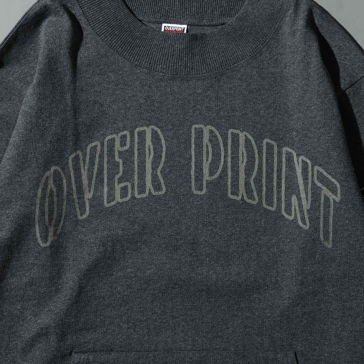 Over Print - College sweat like LS Tee - 3 colors