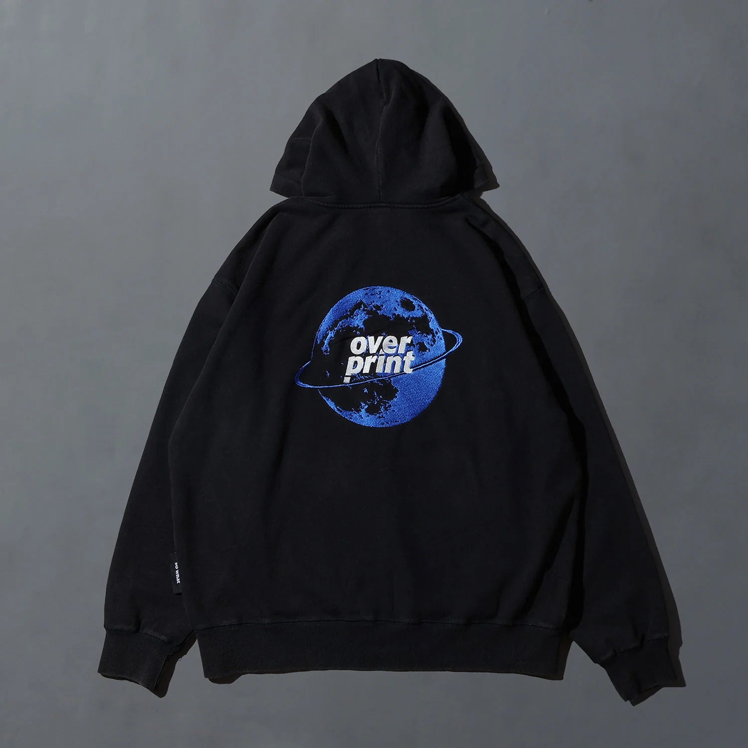 Over Print - MOON CHiLD Zip Hoodie - Charcoal