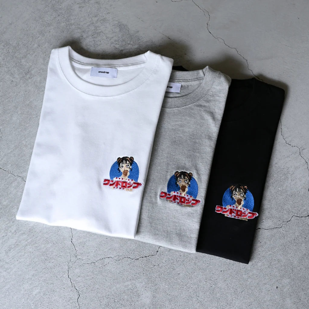島田つか沙 ビスケット刺繍 Tshirt