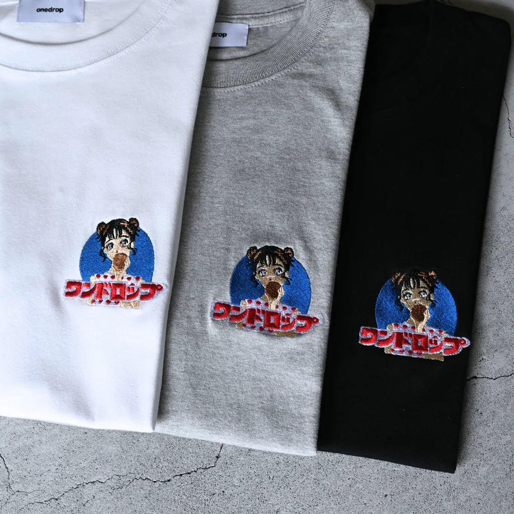 島田つか沙 ビスケット刺繍 Tshirt
