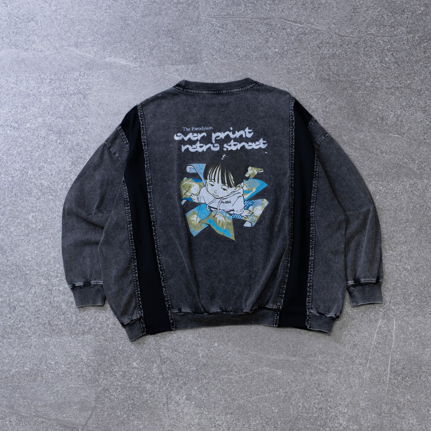 Over Print - pigment Rebirth LS Tee_yinhao_limited