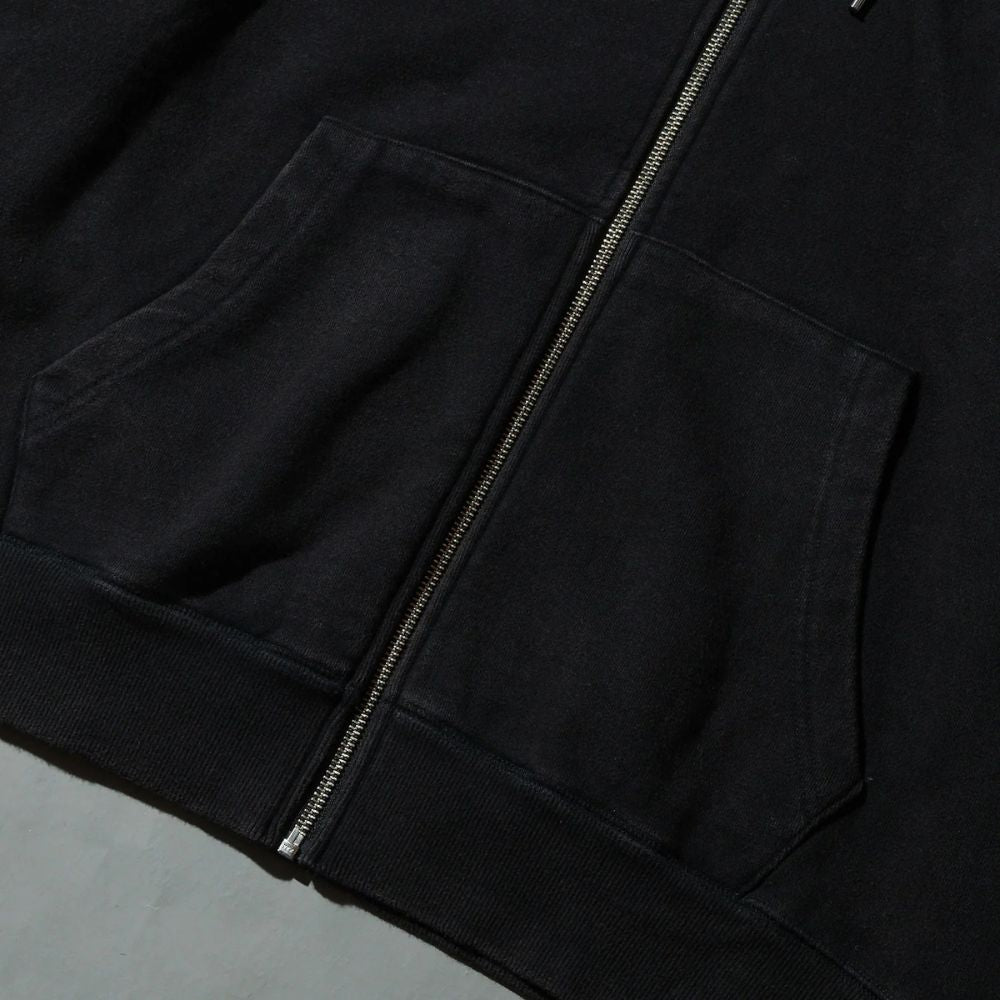 Over Print - EVERYDAY Zip Hoodie - Black