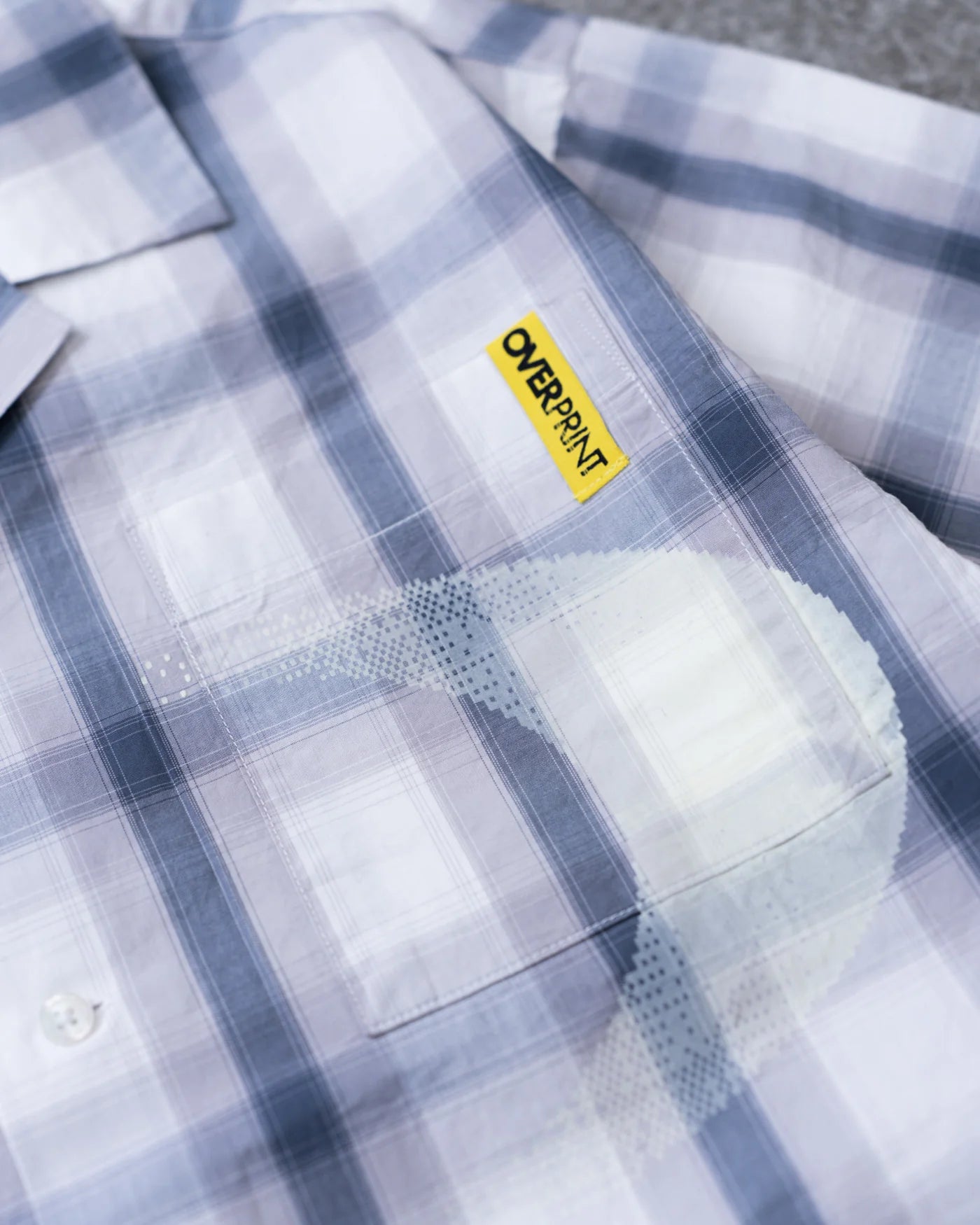 Over Print NEW MOON check shirts