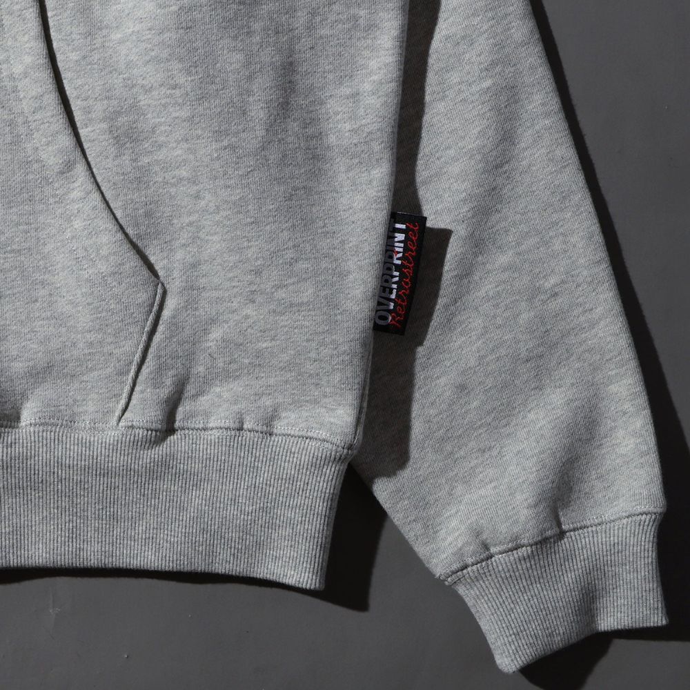 Over Print - MOON CHiLD Zip Hoodie - Ash