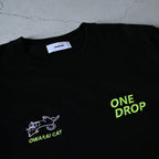 ともわか 笑猫刺繡 Tshirt