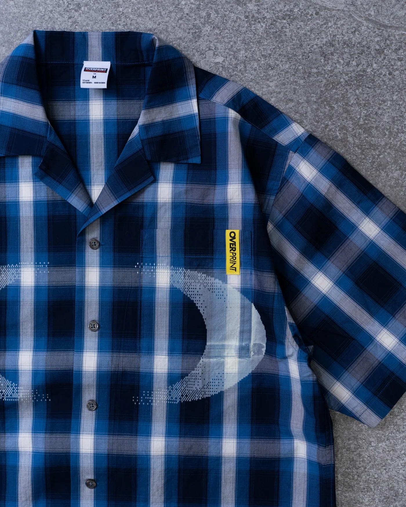 Over Print NEW MOON check shirts