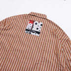Over Print BREAK WIDE SHIRTS STRIPE 寬版條紋長袖襯衫