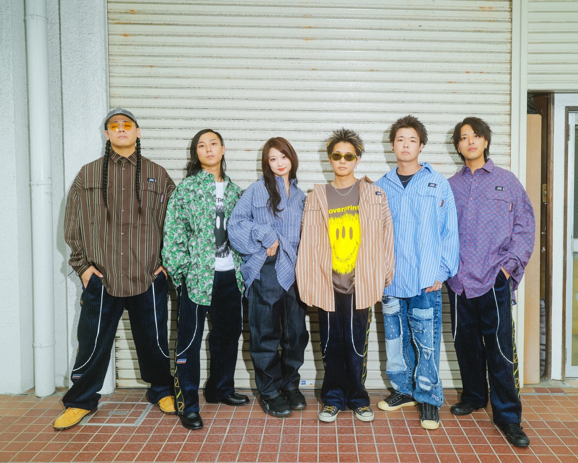 Over Print BREAK WIDE SHIRTS STRIPE 寬版條紋長袖襯衫