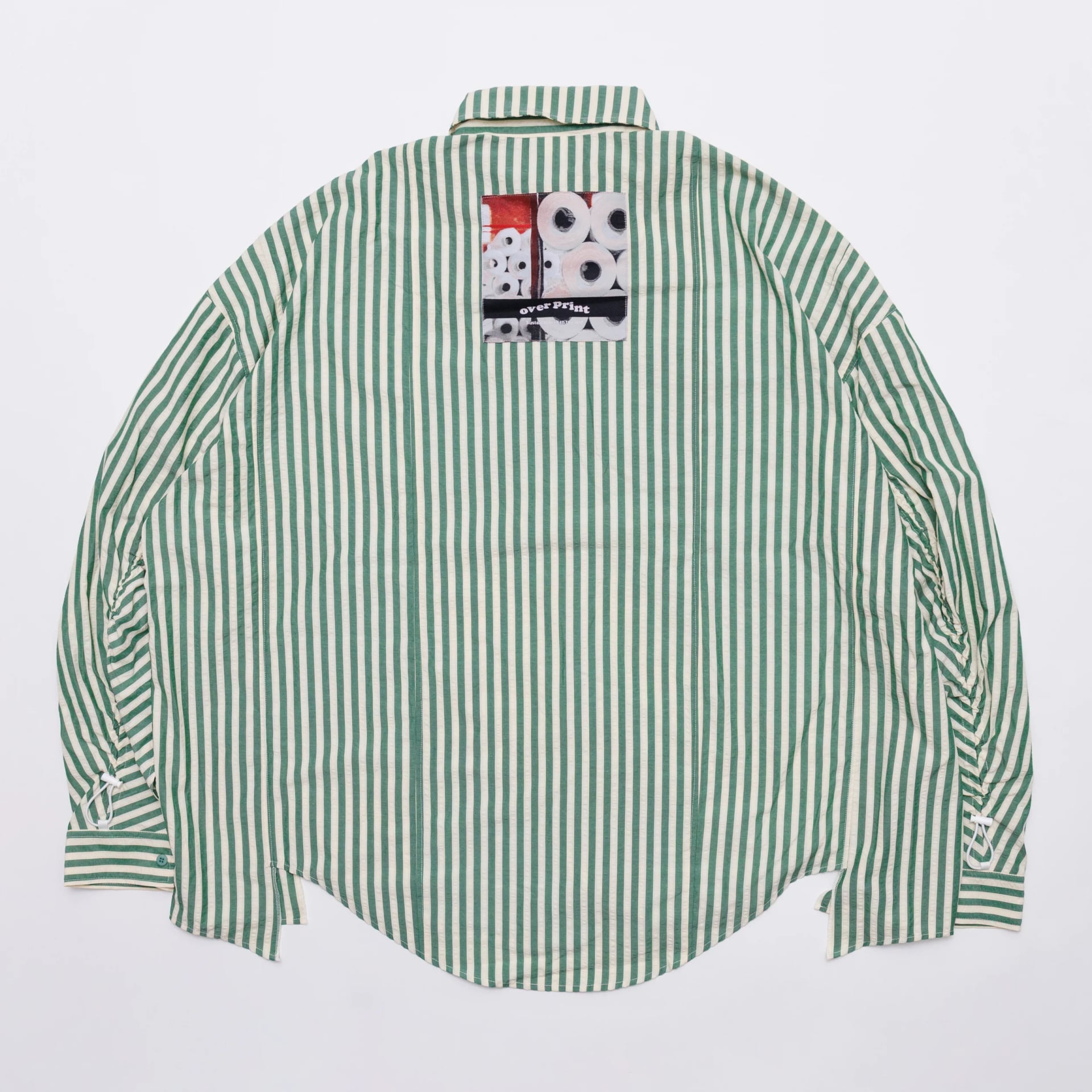 Over Print BREAK WIDE SHIRTS STRIPE 寬版條紋長袖襯衫