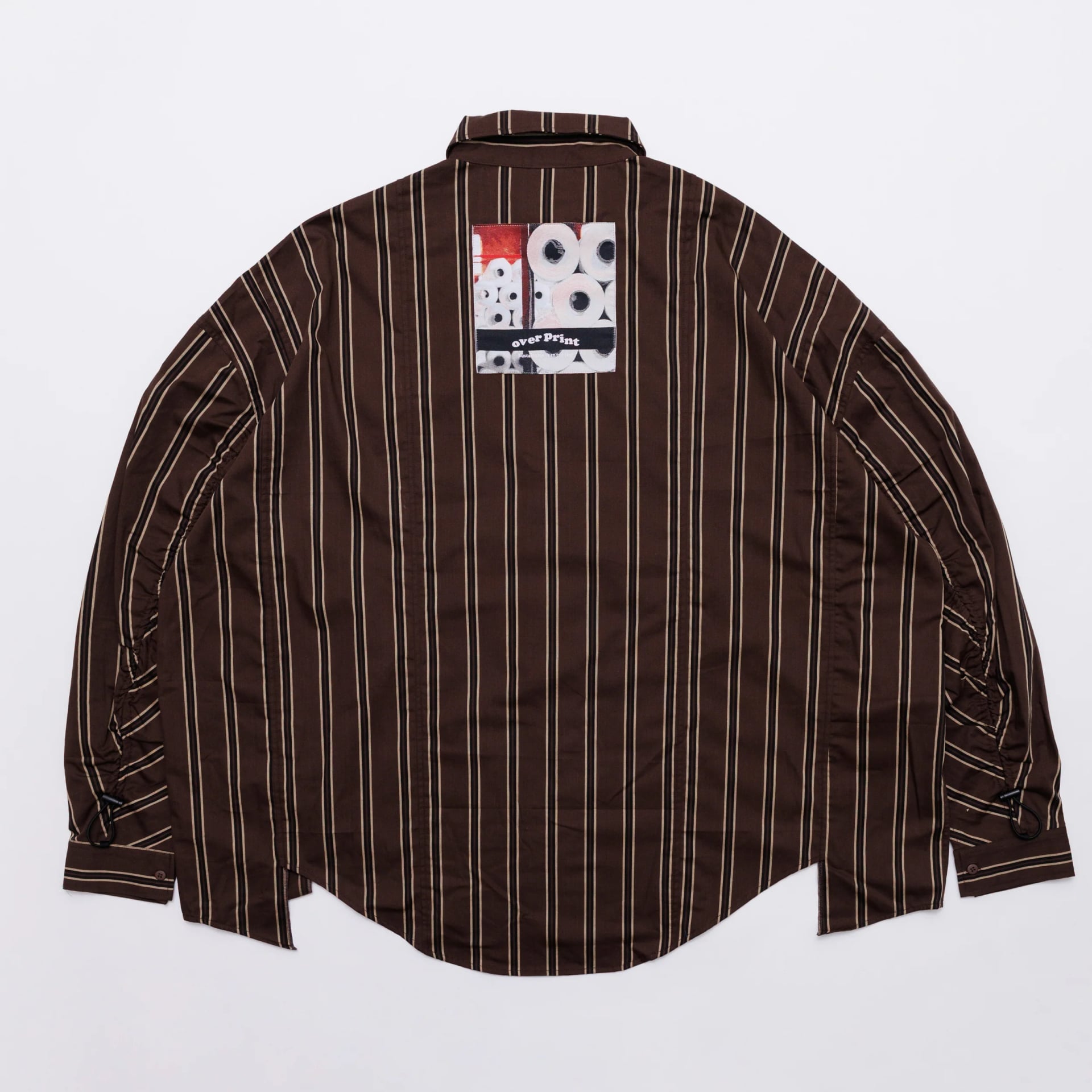 Over Print BREAK WIDE SHIRTS STRIPE 寬版條紋長袖襯衫