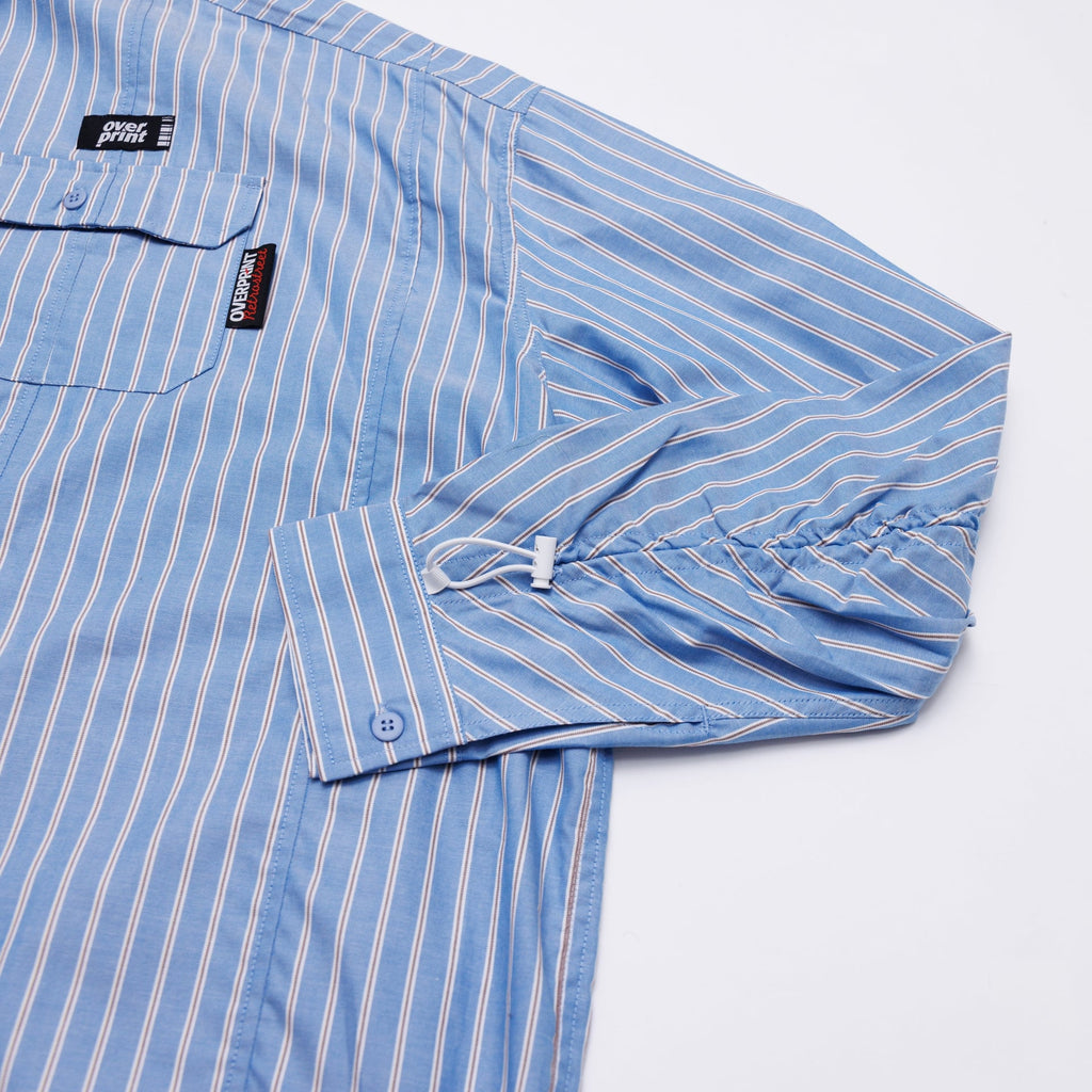 Over Print BREAK WIDE SHIRTS STRIPE 寬版條紋長袖襯衫