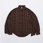 Over Print BREAK WIDE SHIRTS STRIPE 寬版條紋長袖襯衫