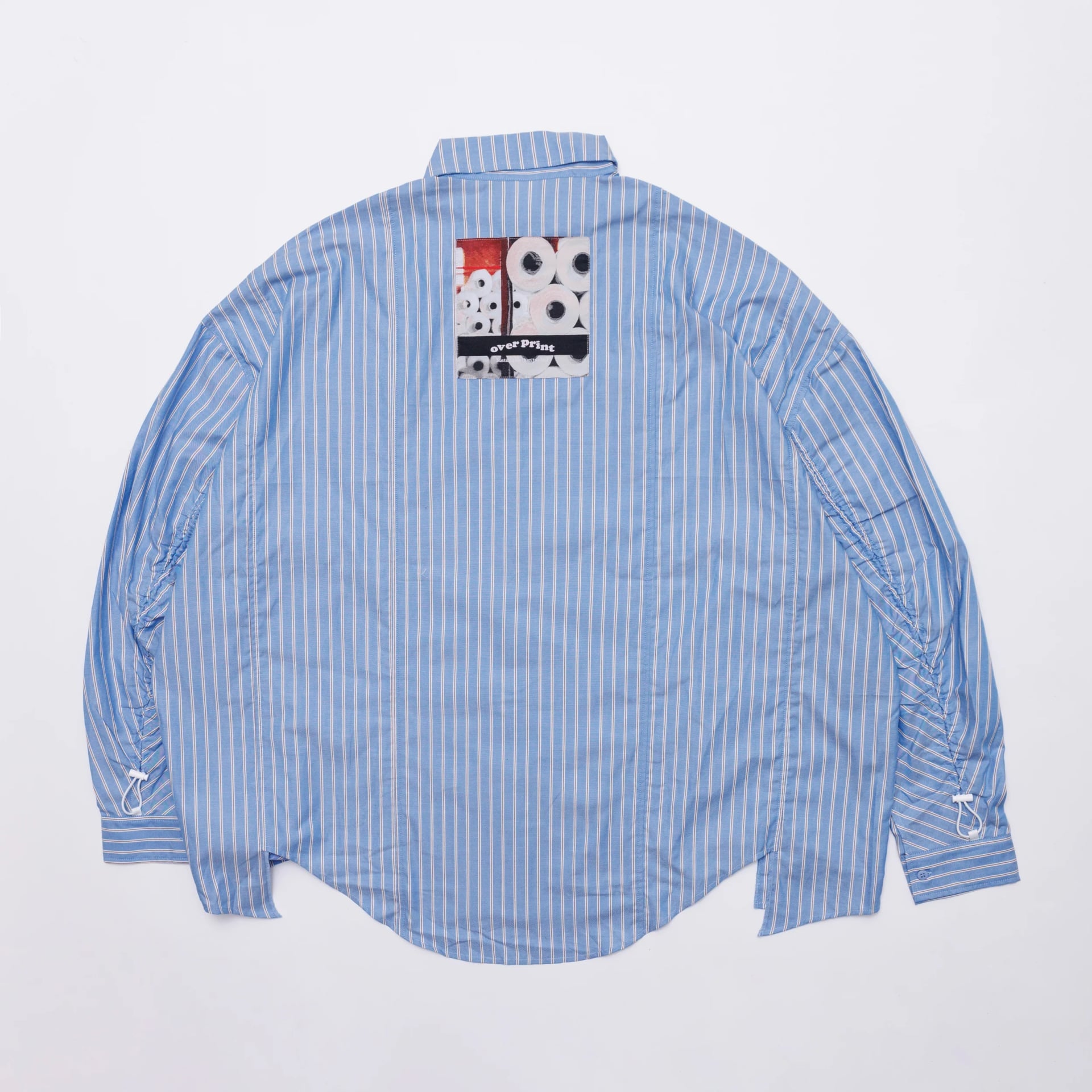 Over Print BREAK WIDE SHIRTS STRIPE 寬版條紋長袖襯衫