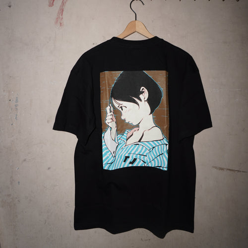 Over Print yinhao Tee_brown