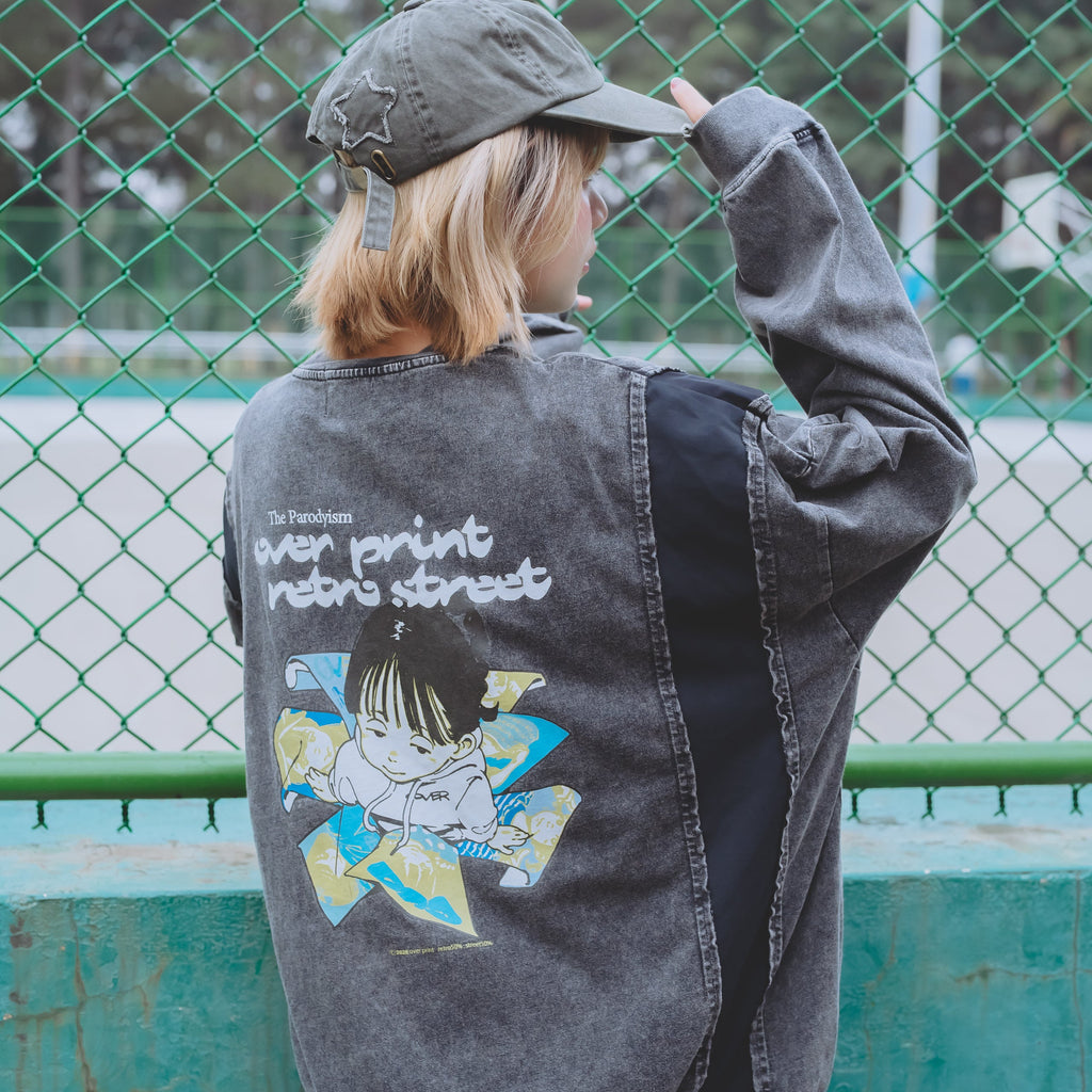 Over Print - pigment Rebirth LS Tee_yinhao_limited