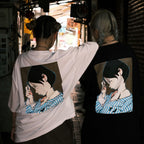Over Print yinhao Tee_brown