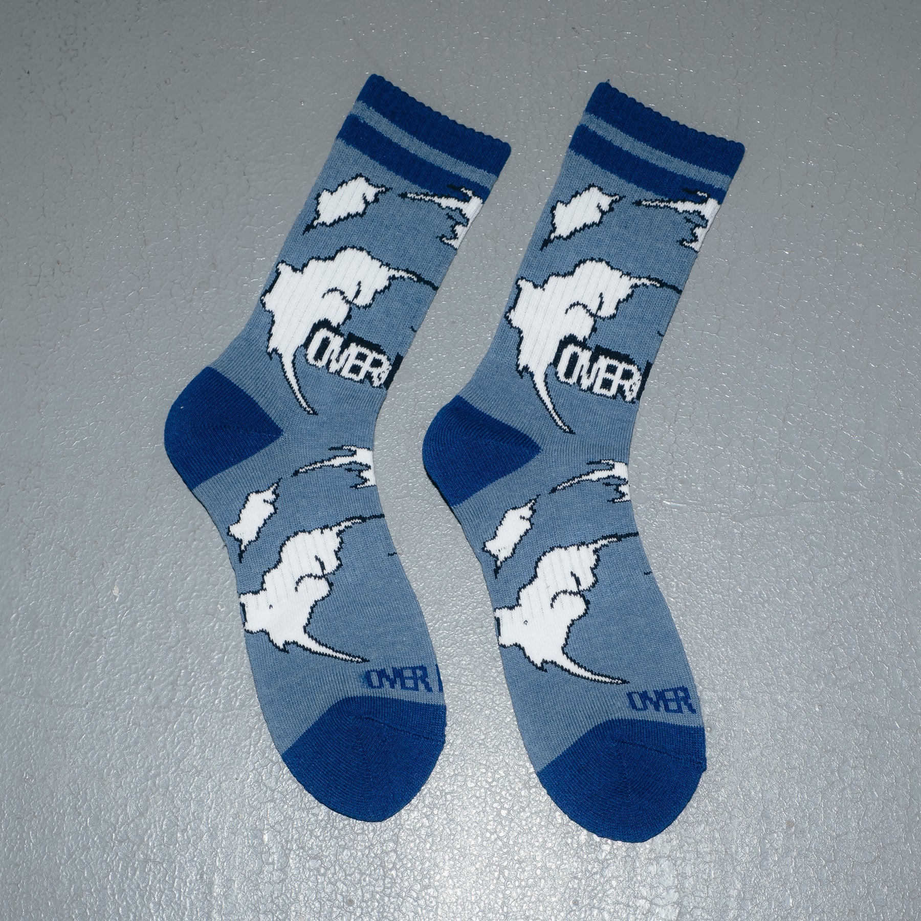 Over Print - Sky socks