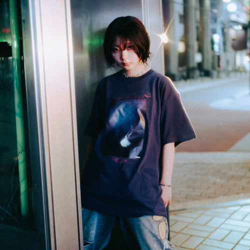 Over Print LIGHT FLOW Photo Tee