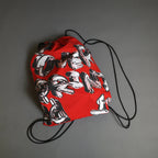 Over Print - chain logo drawstring bag