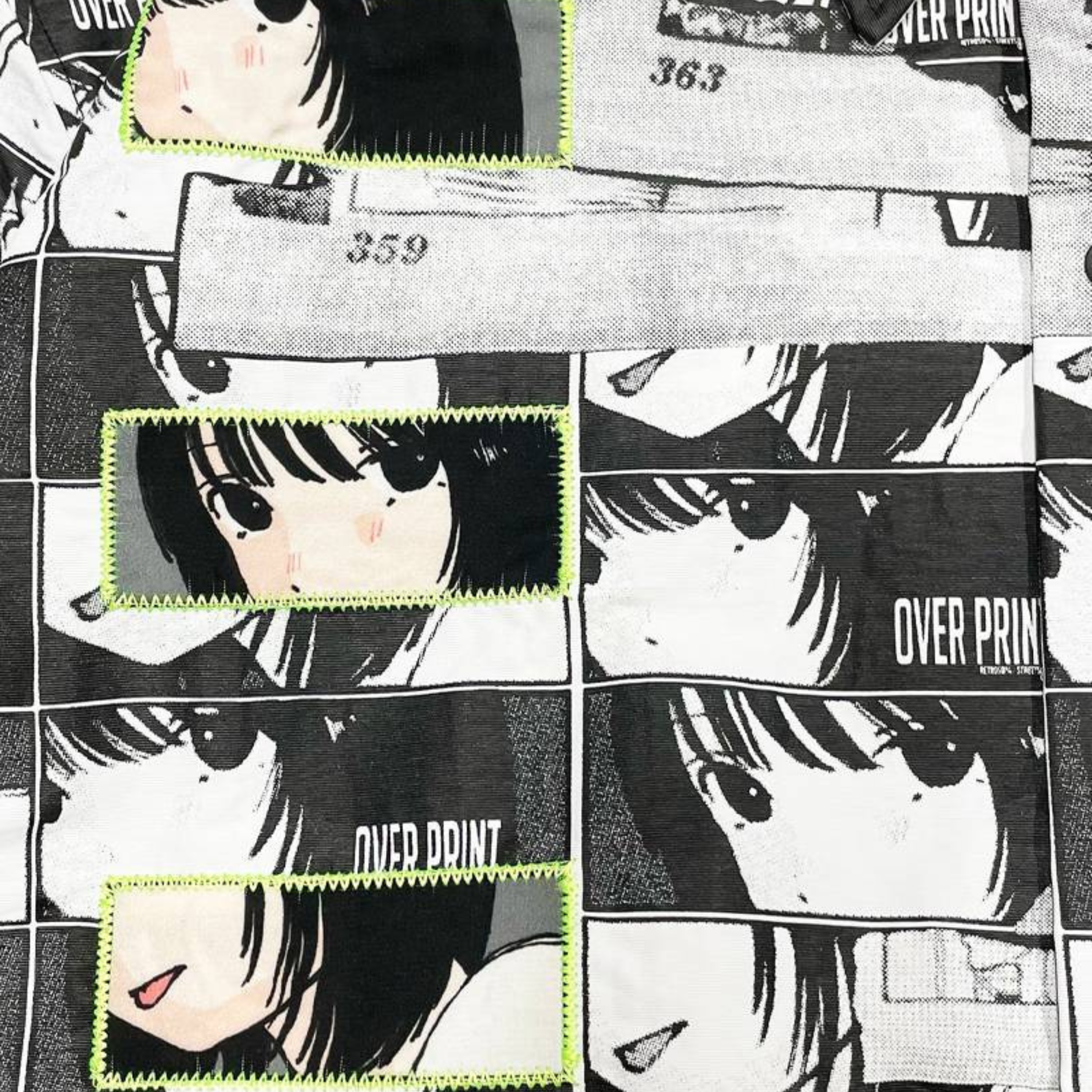 Over Print - Face ARM ZIP SHIRTS