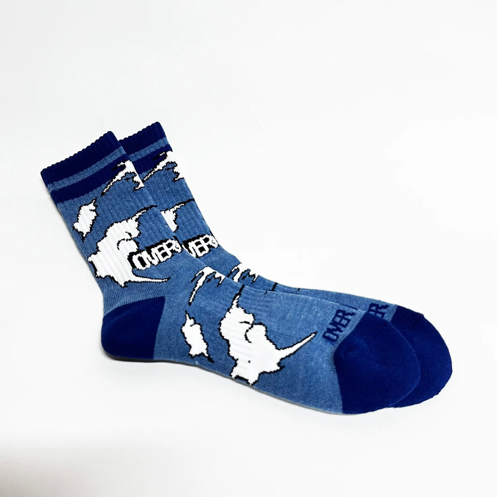 Over Print - Sky socks