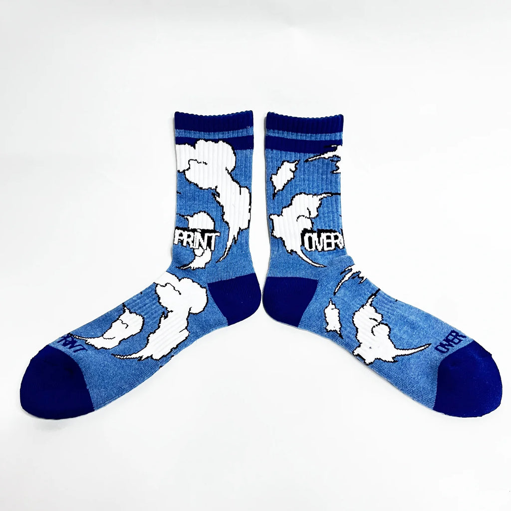 Over Print - Sky socks