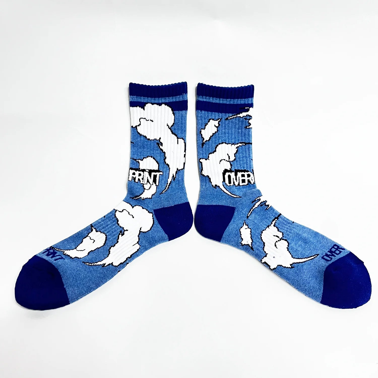 Over Print - Sky socks
