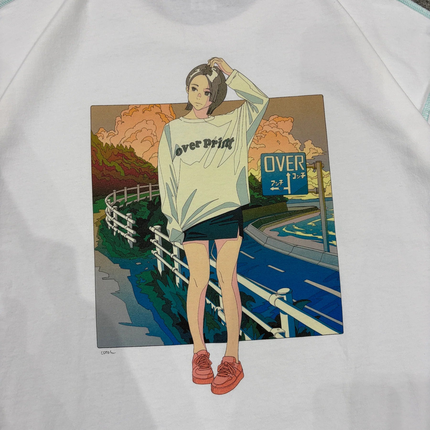 Over Print - sunset Tee
