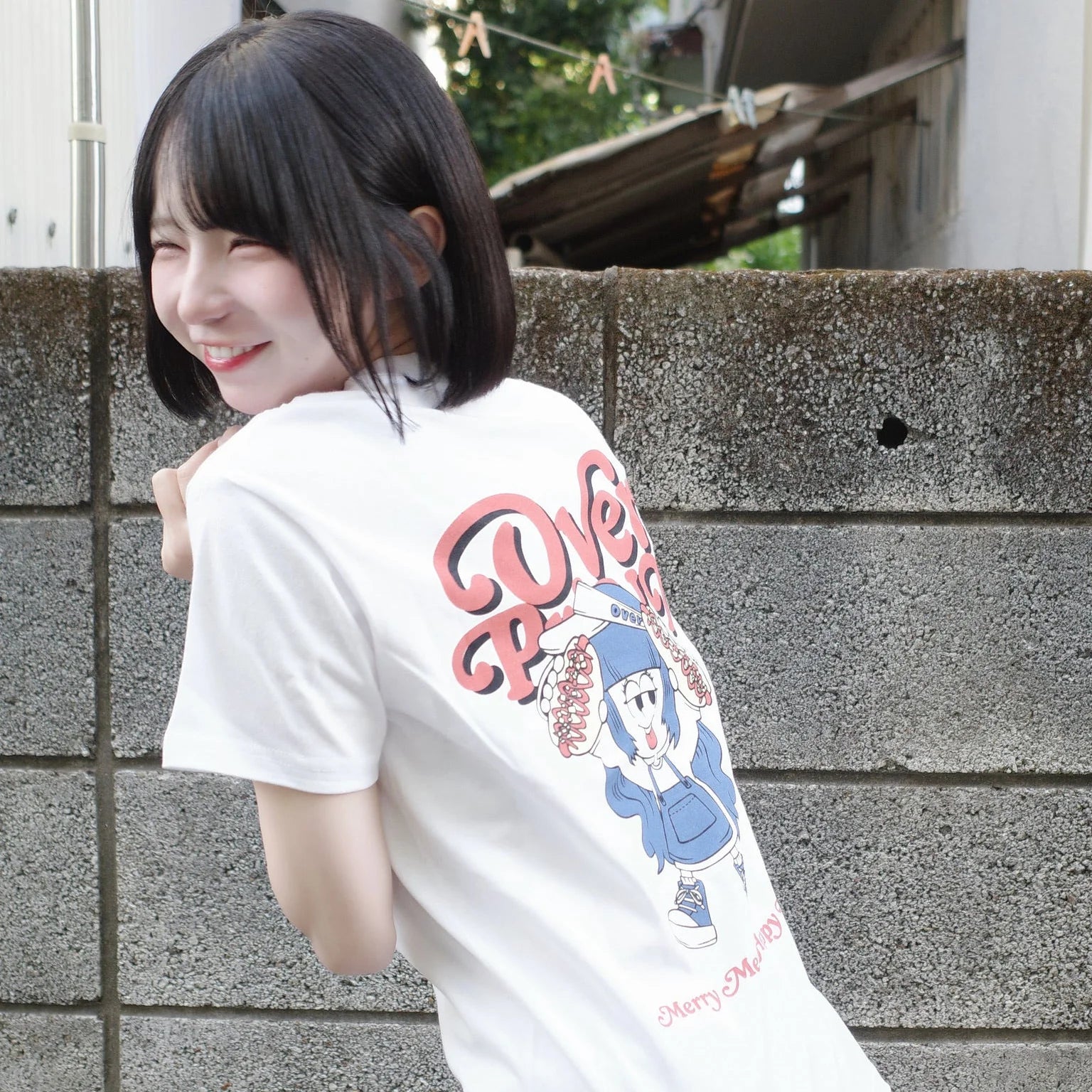 Over Print zerozerohero MERRY MERRY Tee