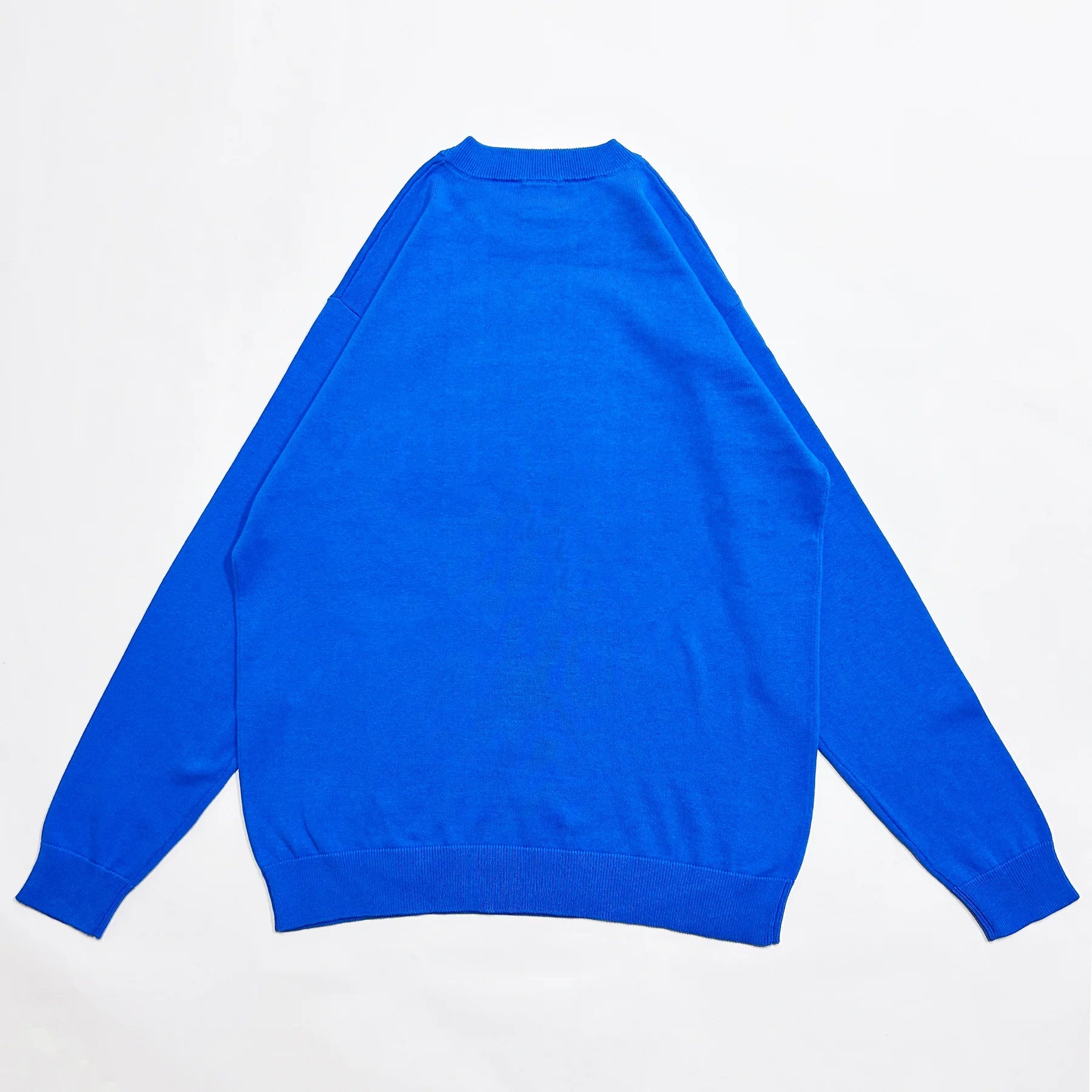 Over Print - OVAL cotton knit - Blue