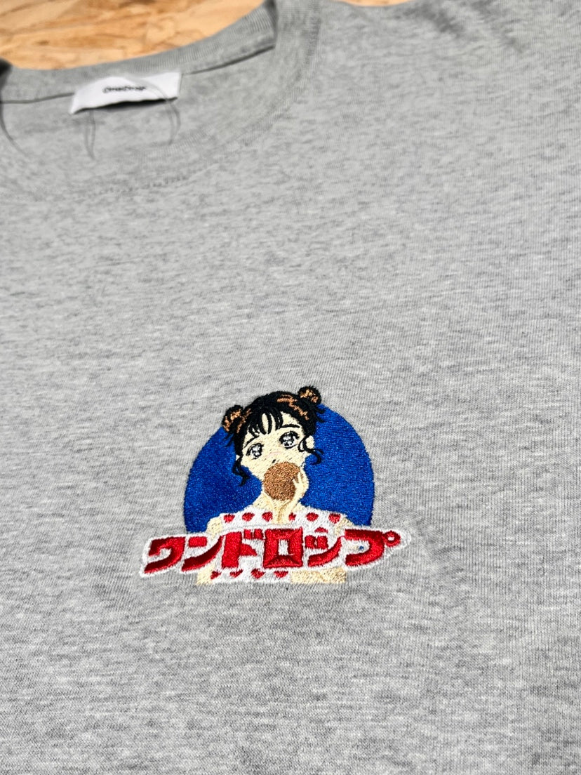 One Drop - Shimada Tsukasa Biscuit Embroidery T-shirt