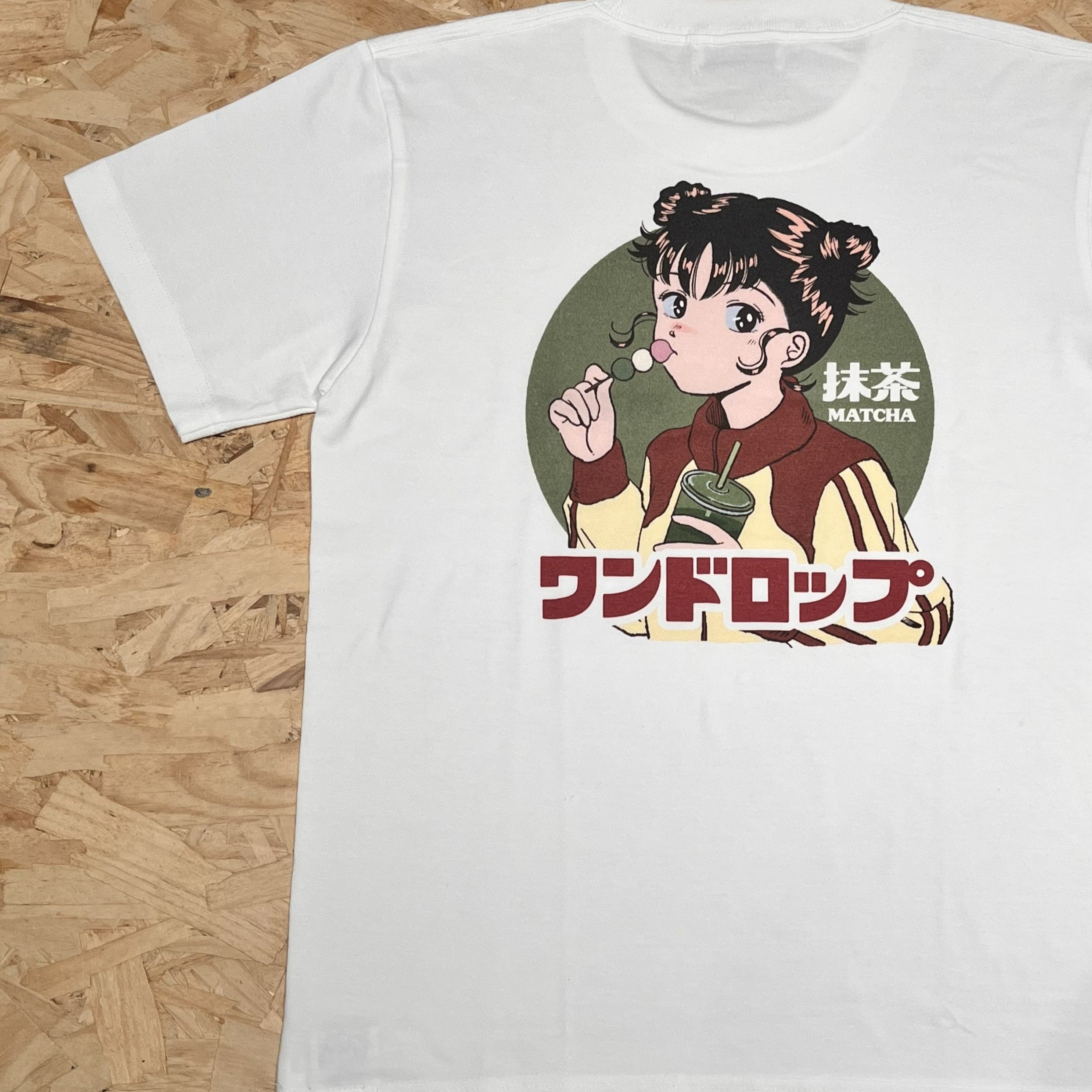 One Drop Shimada Tsukasa Matcha and Three-color Dango T-shirt