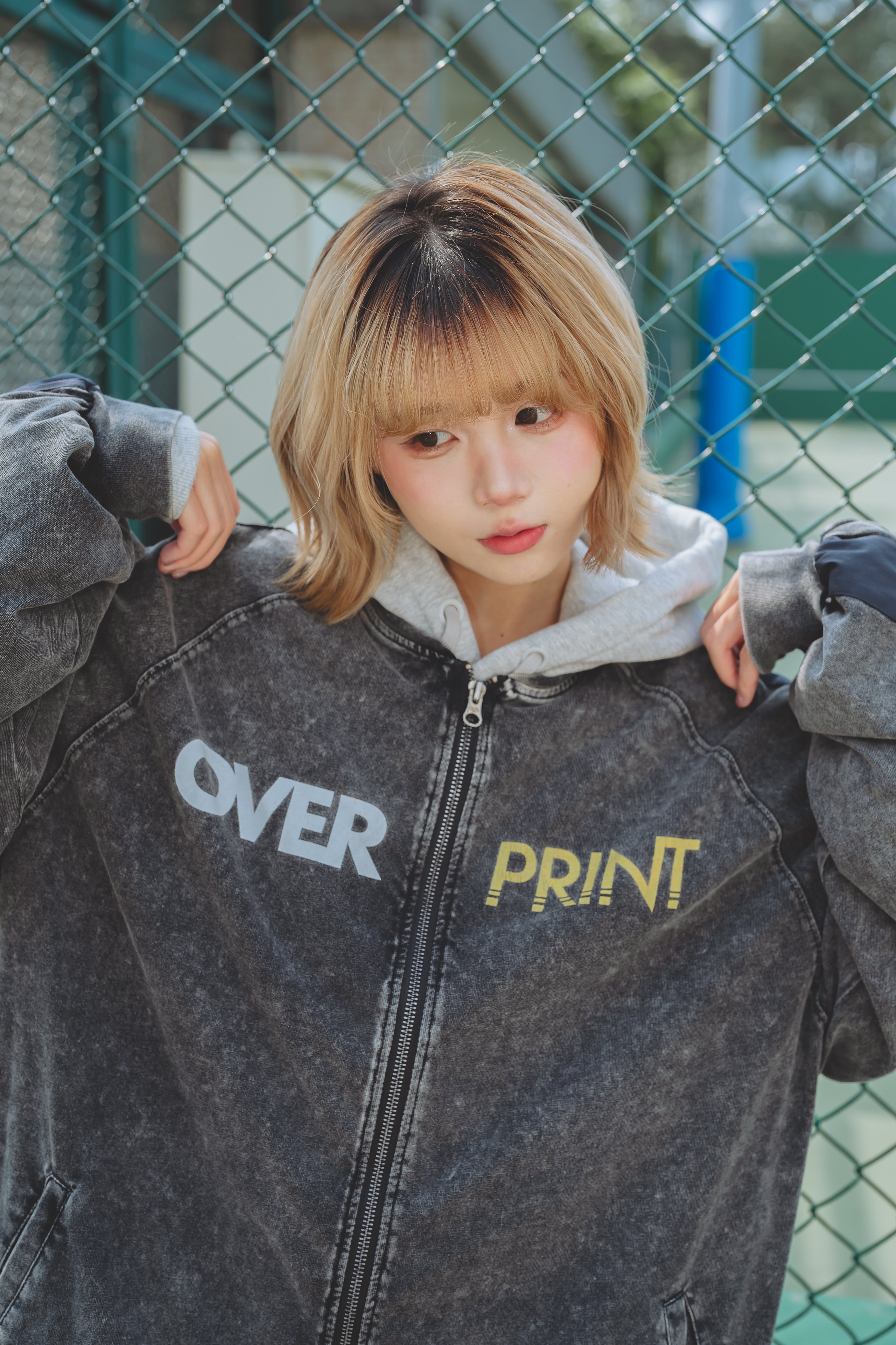 Over Print - pigment POP ART cotton jacket Ver:11_yinhao_limited