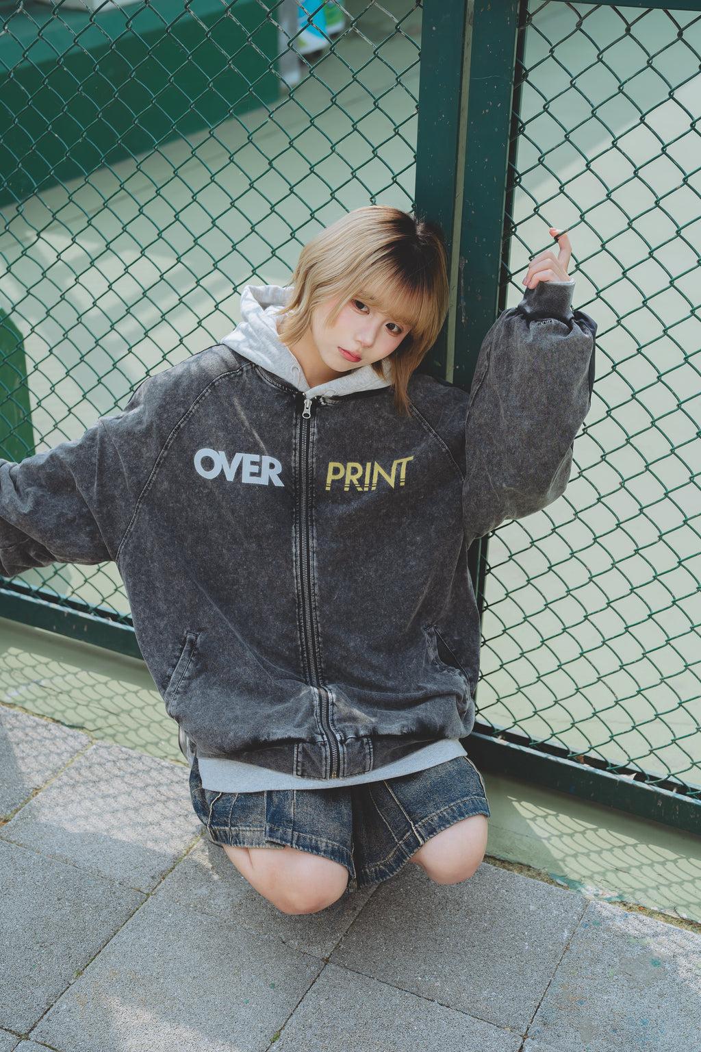 Over Print - pigment POP ART cotton jacket Ver:11_yinhao_limited