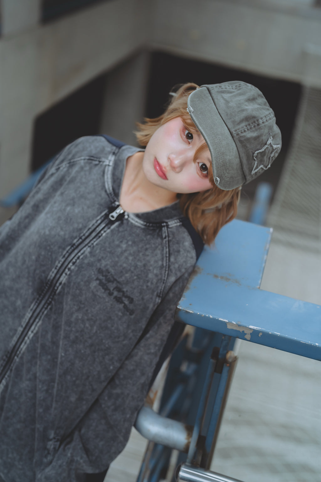Over Print - pigment Rebirth cotton jacket_yinhao_limited
