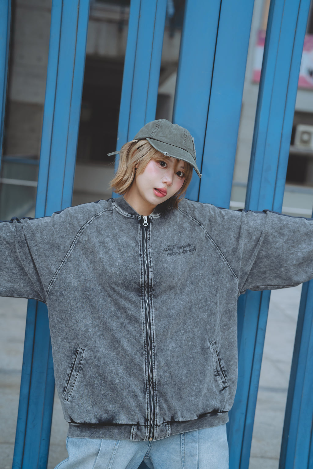 Over Print - pigment Rebirth cotton jacket_yinhao_limited