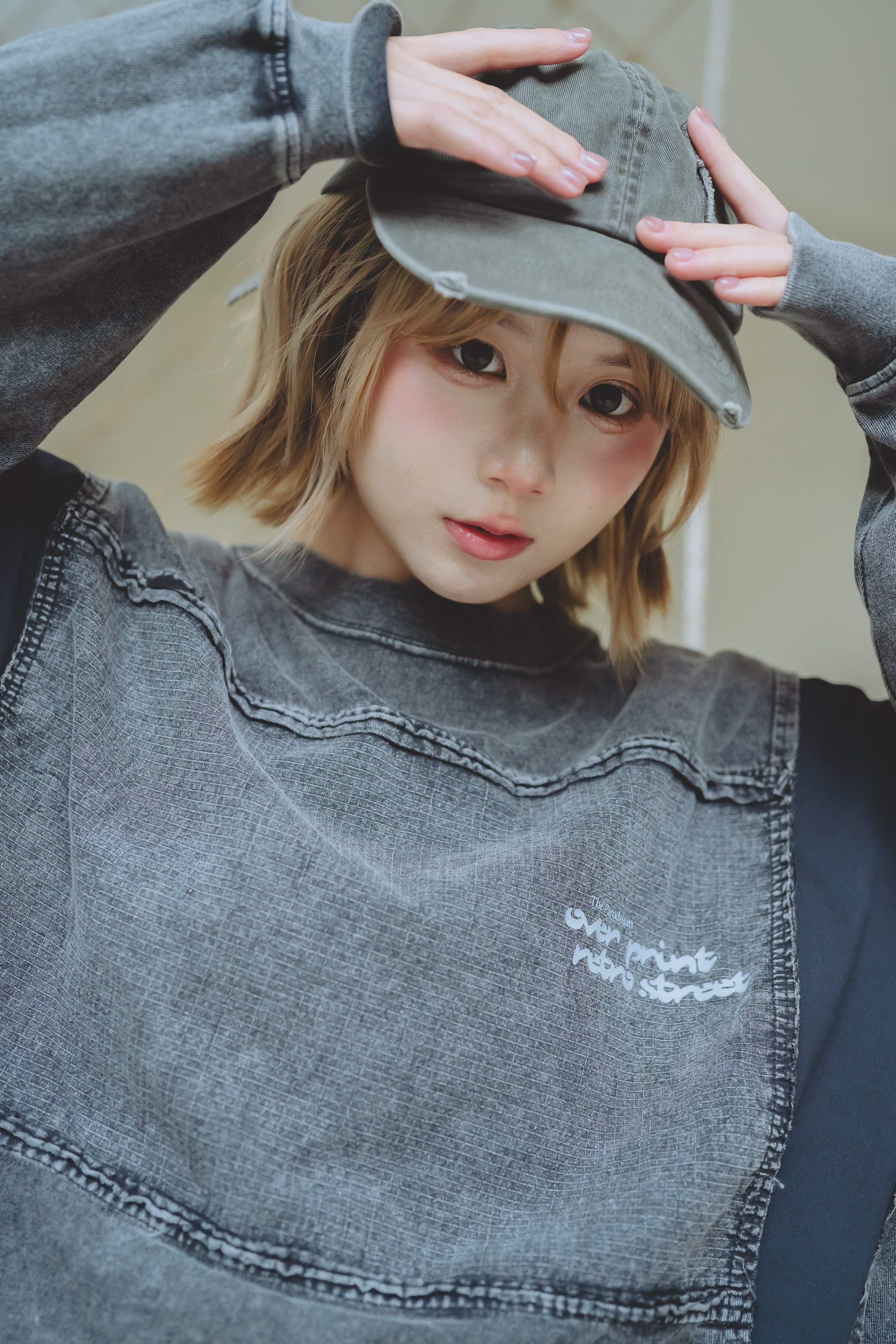 Over Print - pigment Rebirth LS Tee_yinhao_limited