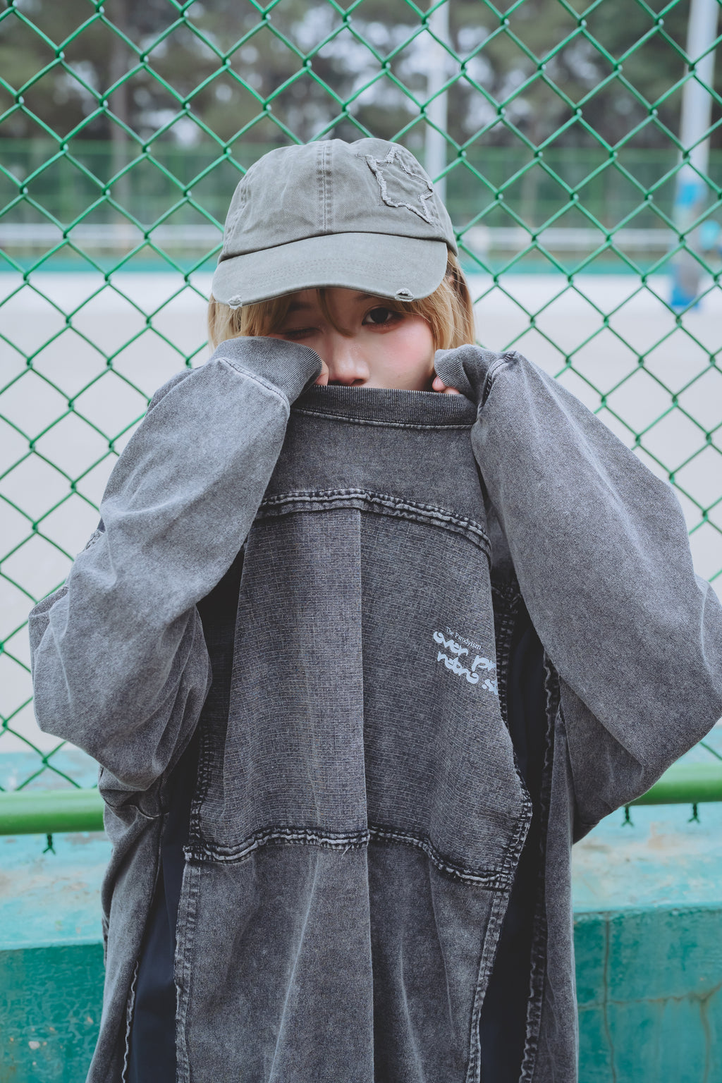Over Print - pigment Rebirth LS Tee_yinhao_limited