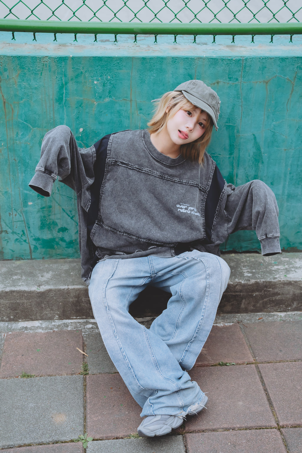 Over Print - pigment Rebirth LS Tee_yinhao_limited