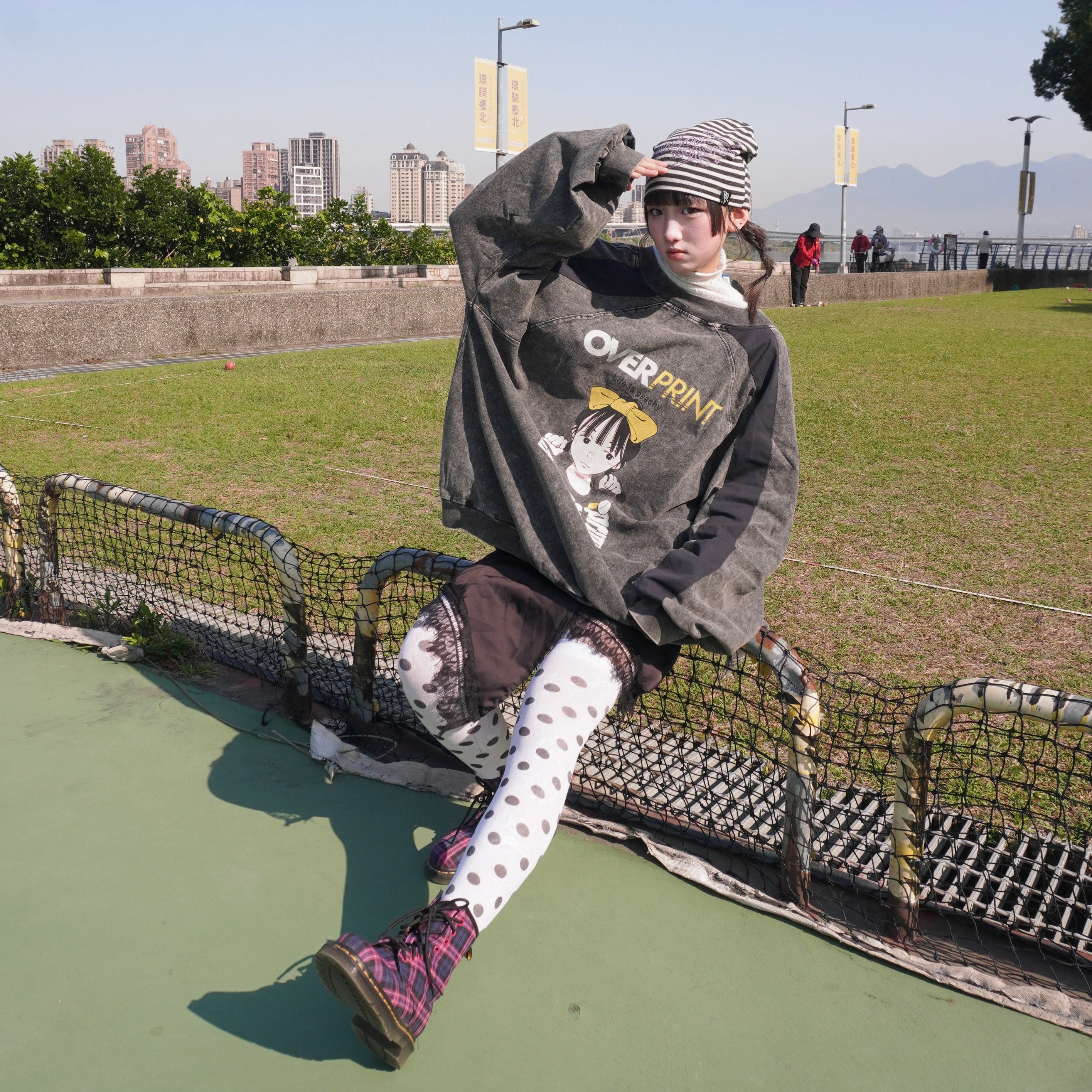 Over Print - pigment POP ART cotton jacket Ver:11_yinhao_limited