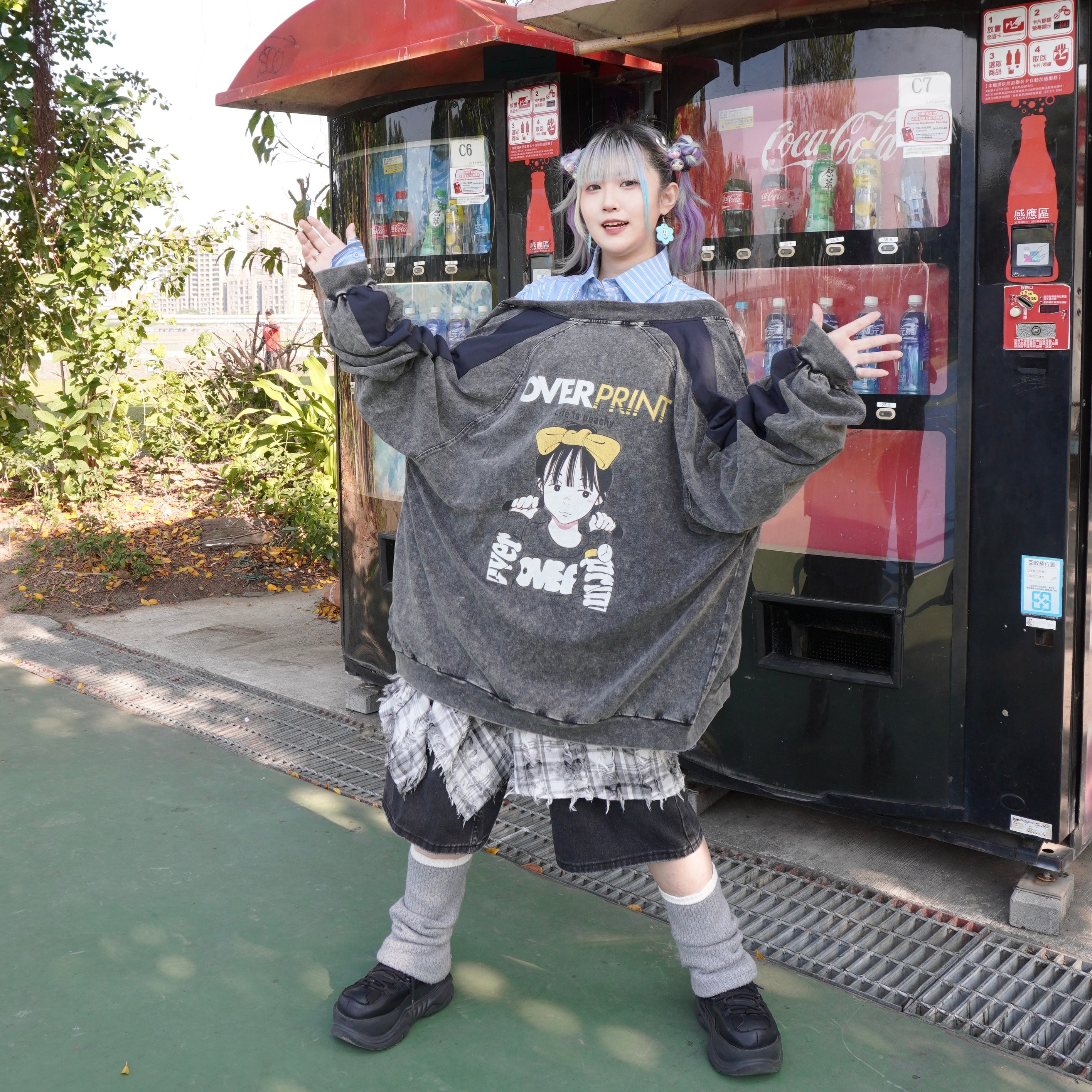 Over Print - pigment POP ART cotton jacket Ver:11_yinhao_limited