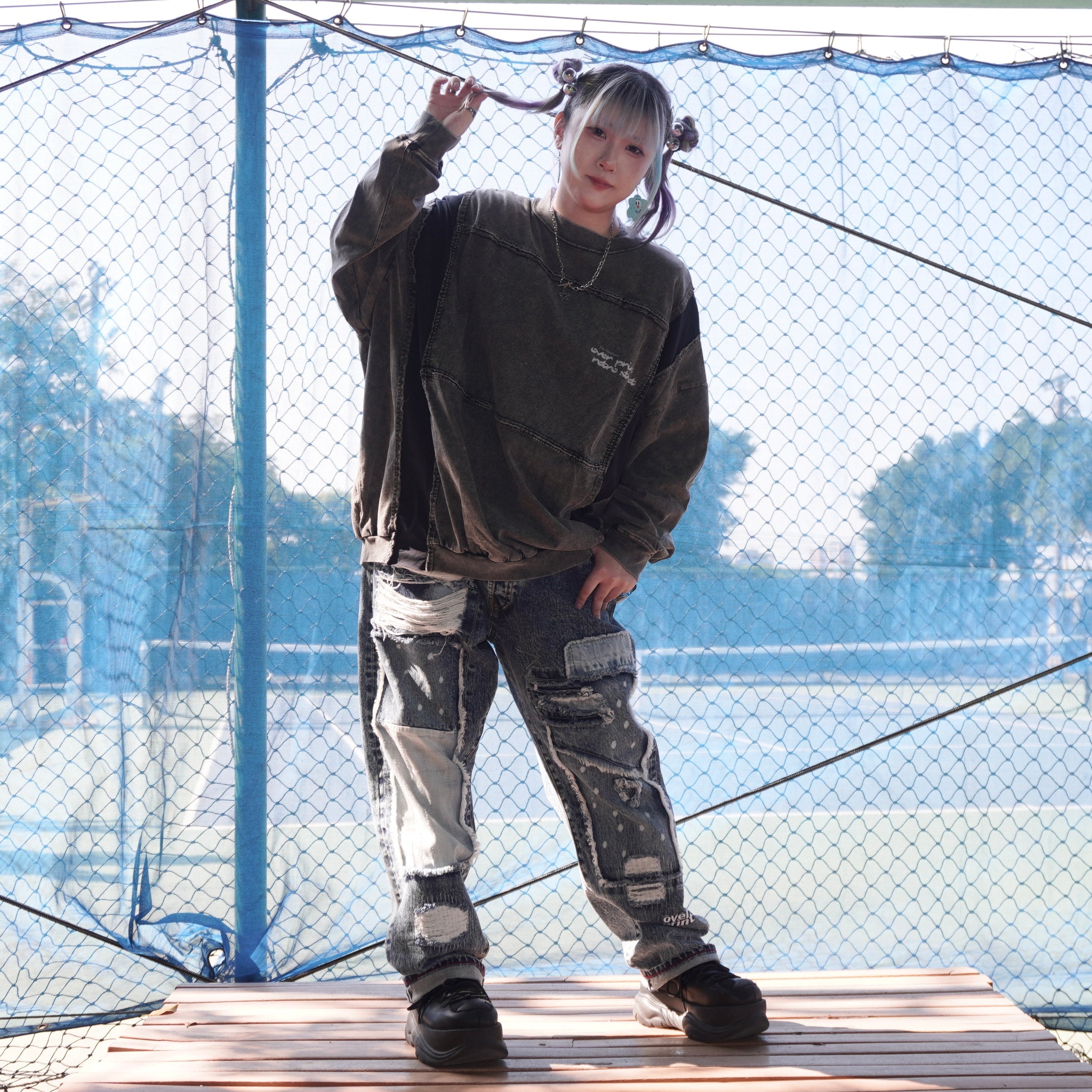 Over Print - pigment Rebirth LS Tee_yinhao_limited