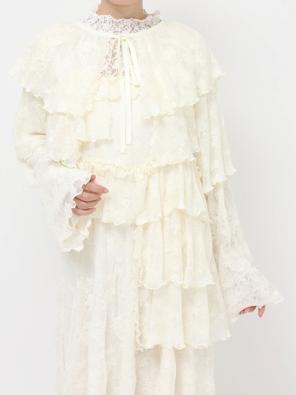 merry jenny｜Lace Tiered Bolero