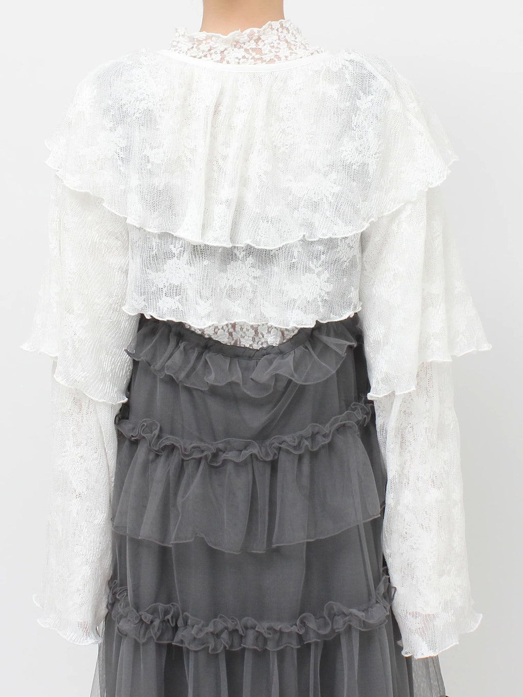 merry jenny｜Lace Tiered Bolero