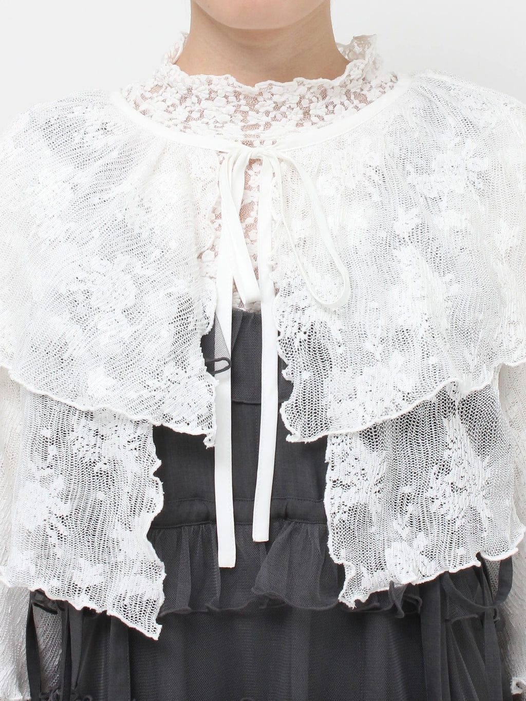 merry jenny｜Lace Tiered Bolero