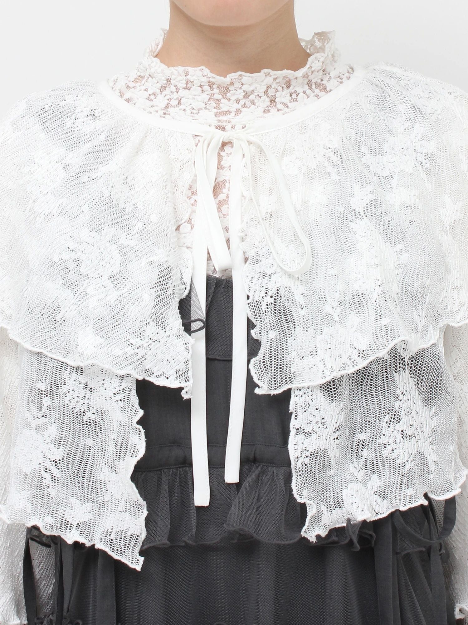 merry jenny｜Lace Tiered Bolero