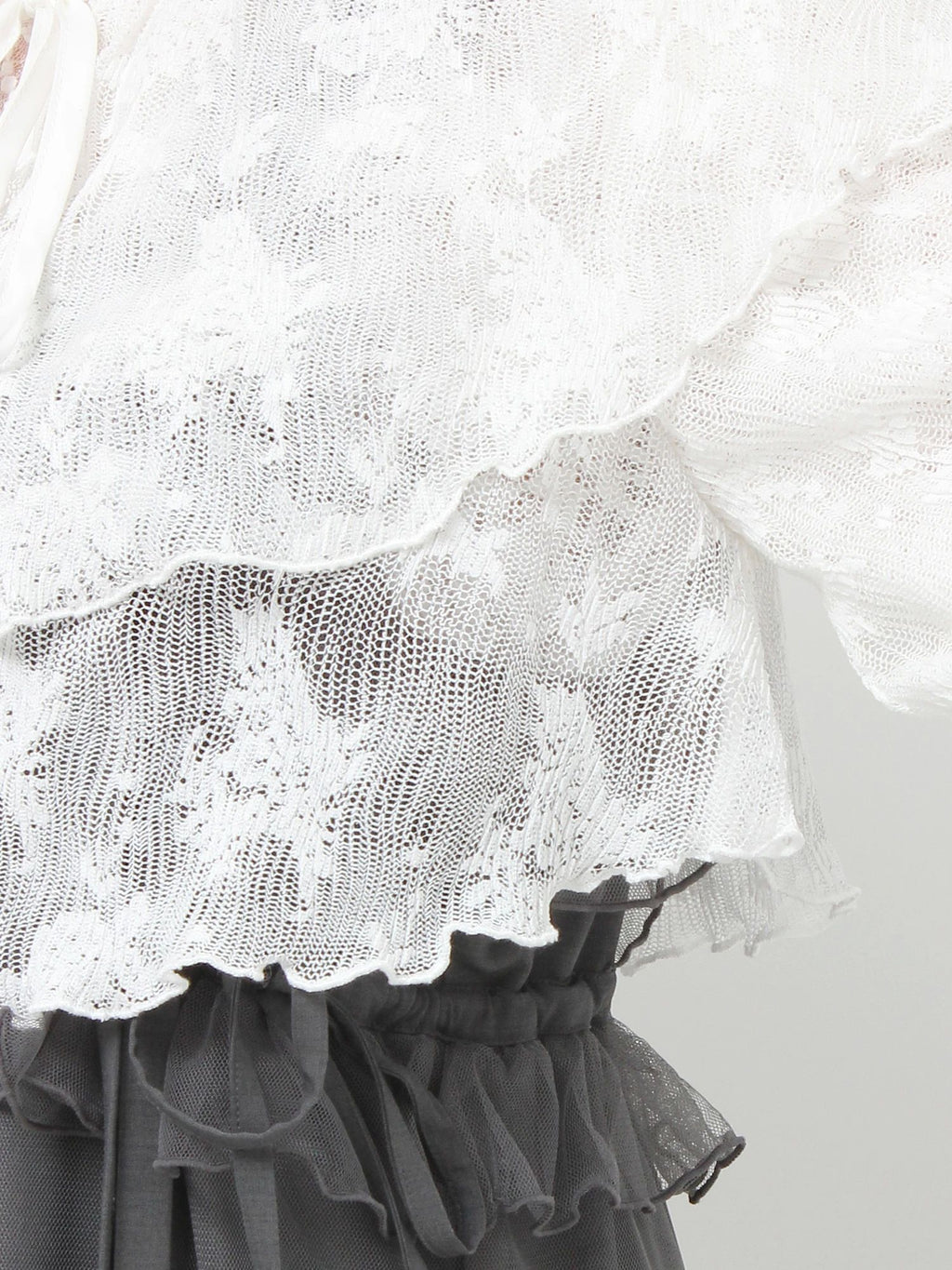 merry jenny｜Lace Tiered Bolero