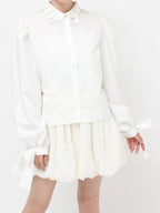 merry jenny｜Ribbon Patch Blouse