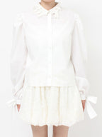 merry jenny｜Ribbon Patch Blouse