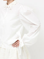 merry jenny｜Ribbon Patch Blouse